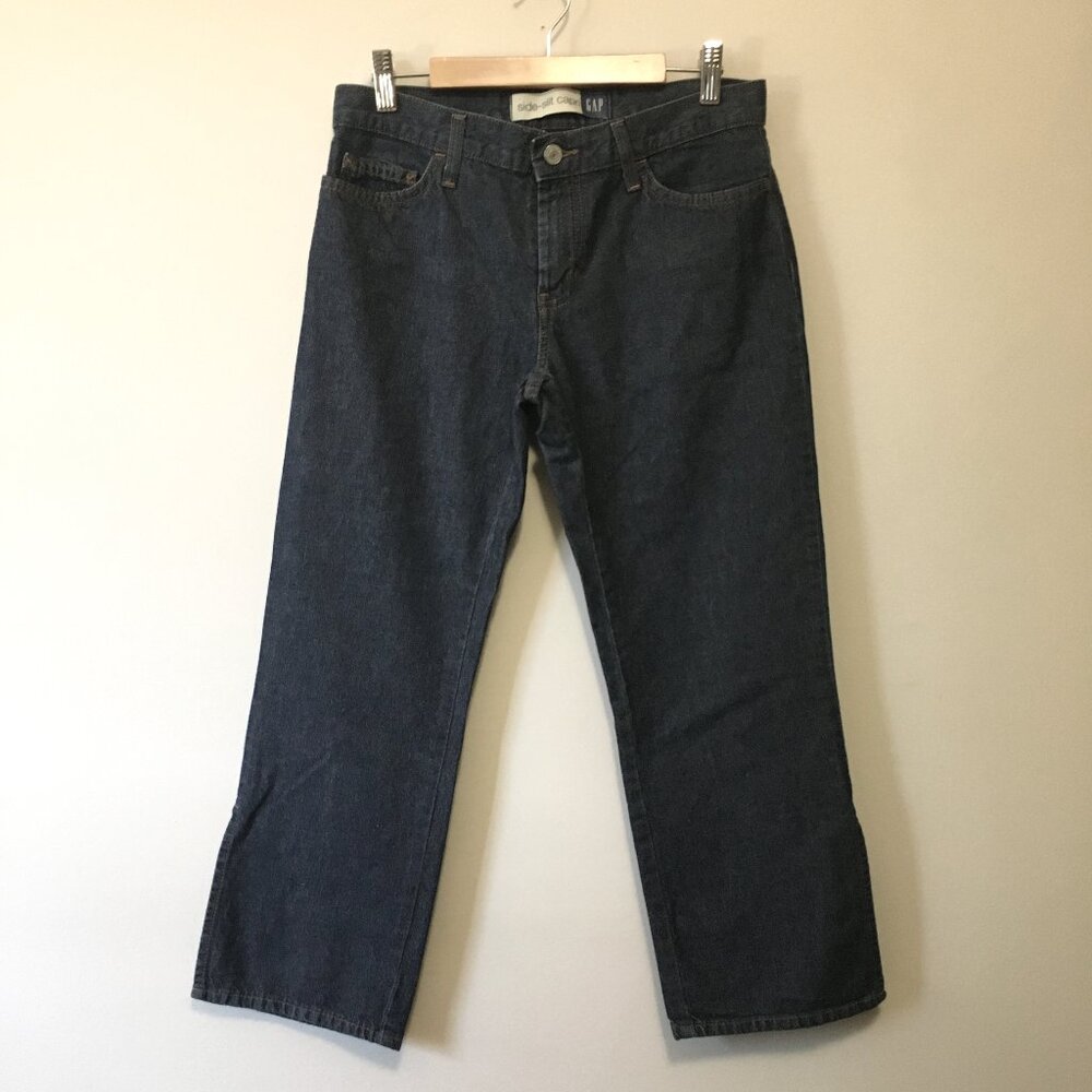 GAP 100% Cotton Navy Blue Capris - Side Slit Cropped Pants - Size 2 ♑︎